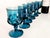 1960s 1960s Indiana Glass King's Crown Wine Goblets in Riviera Blue, Set of 12 For Sale - Image 5 of 10