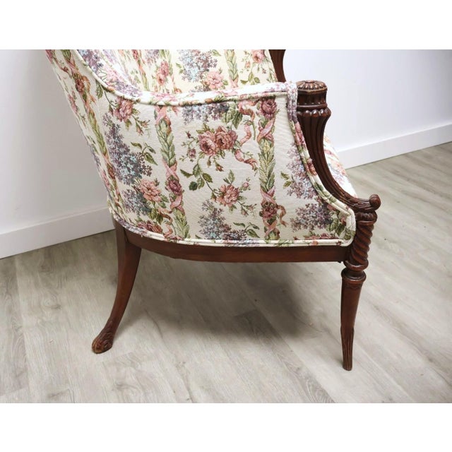 Pair of Georgian Revival Mahogany Library Lounge Chairs, C. 1925–1945 For Sale - Image 10 of 12