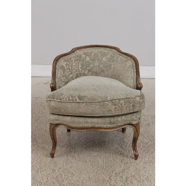 Louis XV Style 3 Piece Upholstered Chaise Lounge Chair Set For Sale - Image 13 of 18