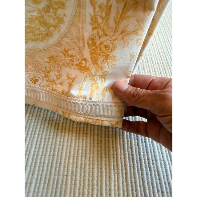 Yellow Custom Made Titley & Marr Toile Settee For Sale - Image 8 of 14