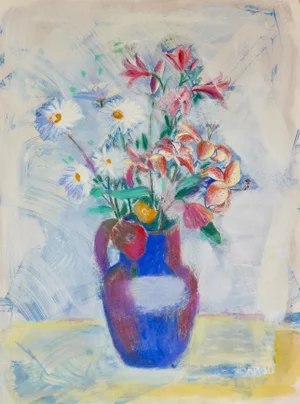 Contemporary "French Bouquet" Pastel on Paper