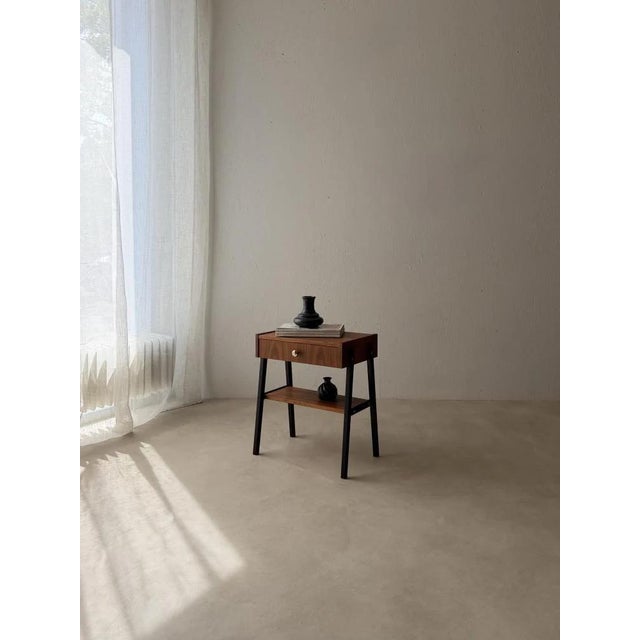 Black Scandinavian Chest of Drawers in Teak and Black Beech For Sale - Image 8 of 11