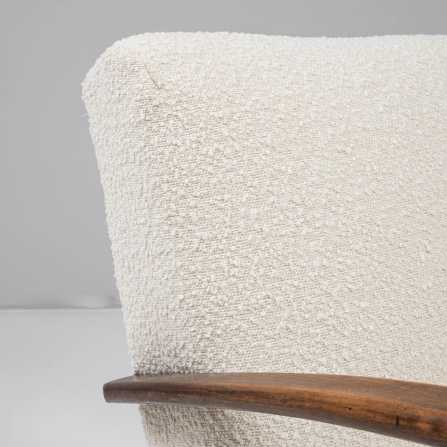 1950s Czech MCM Upholstered Armchairs By J. Halabala - A Pair For Sale - Image 9 of 18