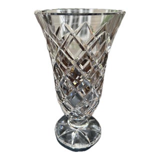 Vintage Waterford Kinsale Footed Vase, 7" For Sale