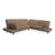 Set of Light Brown Leather Rodrigo Corner Sofa and Ottoman with Manual Function from Contur For Sale - Image 6 of 18