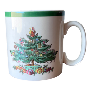 Late 20th Century Spode Christmas Tree Pattern Mug
