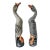 Early 20th Century Hand Carved and Painted Wooden Goose Sculptures - A Pair For Sale