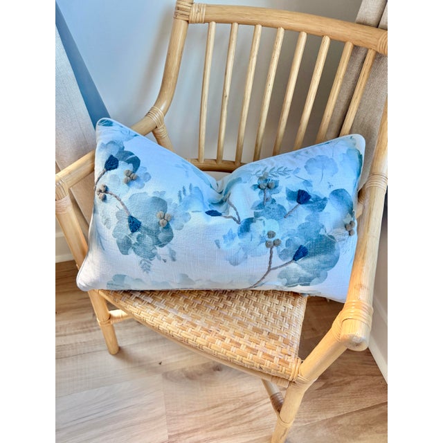 Textile Celerie Kemble for Eastern Accents Down-Filled Botanical Lumbar Pillow, 23” X 13” Designer Cushion For Sale - Image 7 of 7