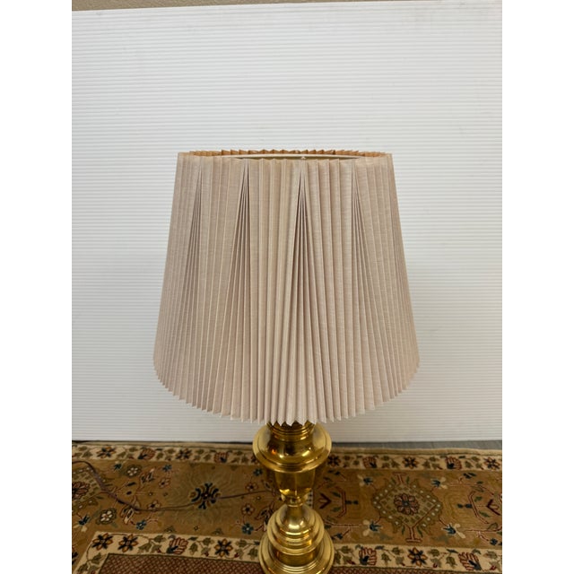 Stiffel Late 20th Century Stiffel Brass Table Lamp For Sale - Image 4 of 12