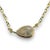 Modern Radiant 14k Yellow Gold 0.73ct Pear Natural Diamond Bezeled Necklace For Sale - Image 3 of 6