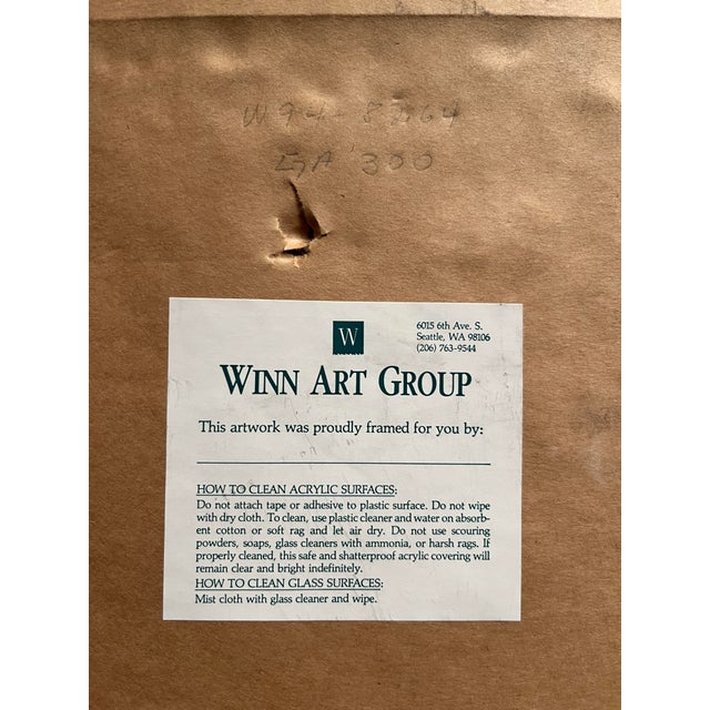 1980s Vintage M. Andrew Coin Limited Edition 4/250 Lithograph Entitled "Graffito V" For Sale - Image 10 of 10