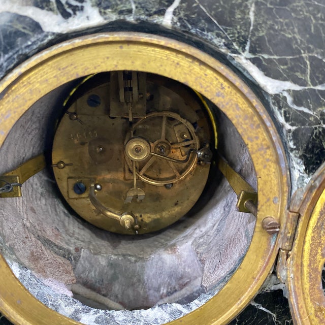 1920s French Art Deco French Mantle Clock For Sale - Image 10 of 12