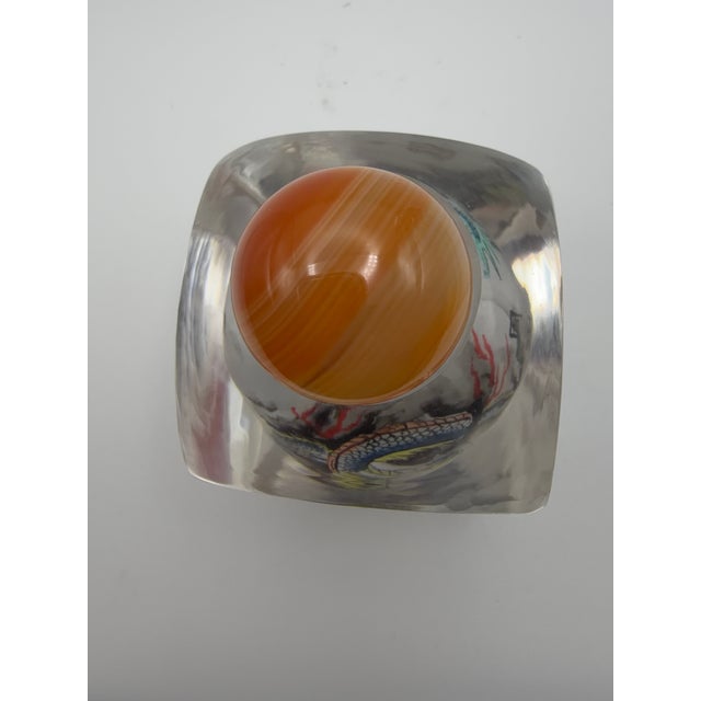 Vintage Inside Painted Dragon Design Snuff Bottle For Sale - Image 15 of 15