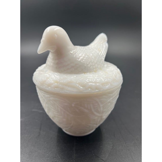 Mid 20th Century Collection of 3 Milk Glass Lidded Dishes For Sale - Image 12 of 12