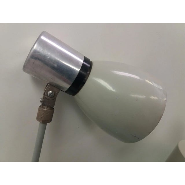 Gray Industrial Adjustable Table Lamp, 1960s For Sale - Image 8 of 13