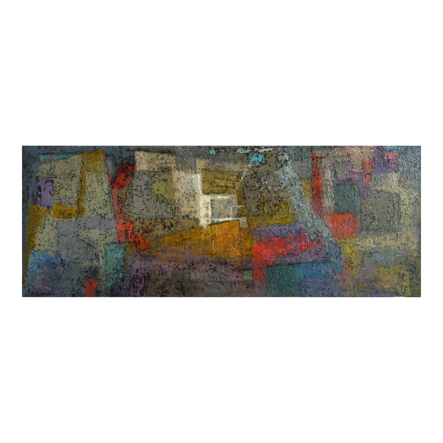 Cubist Abstract V, Oil Painting by Miriam Bromberg For Sale