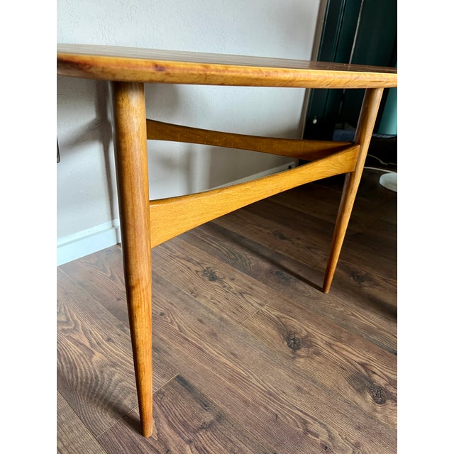 Scandinavian Modern Design Coffee Table in the style of Karl-Erik Ekselius, 1960s For Sale - Image 4 of 10