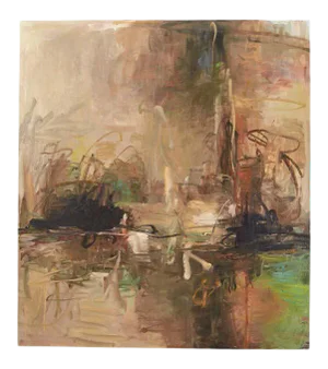 Tom Lieber "Caldron" 1992 Large Abstract Painting