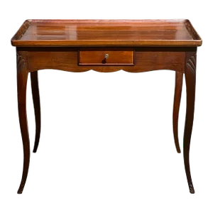 Antique French Provincial Louis XV Style Mahogany Tea Table, Circa 1900