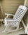 1980s White Wood Rocking Chairs - Set of 2 For Sale - Image 4 of 9