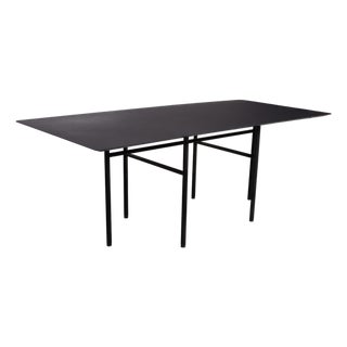 Black Wooden Dining Table from Audo Snaregade For Sale