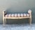 Vintage Louis XV Striped Bench For Sale - Image 4 of 12