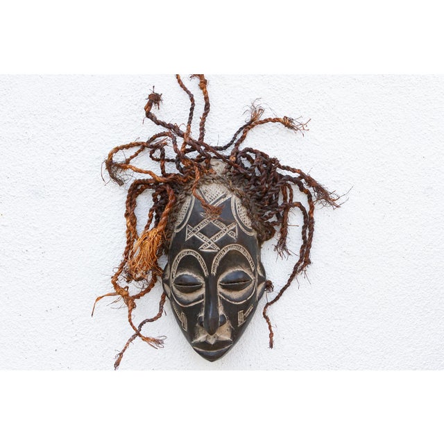 African Vintage Guro African Mask, Tranquil Spirit For Sale - Image 3 of 9