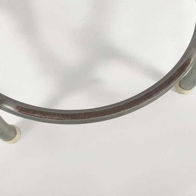 Mid-Century Modern Italian Wooden and Metal Stool by Embru, 1960s For Sale - Image 11 of 15