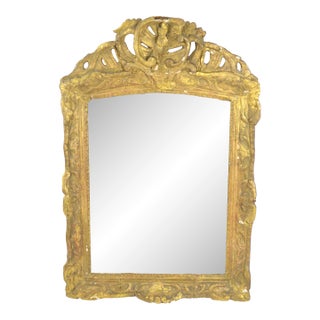 18th C Italian Giltwood Mirror For Sale