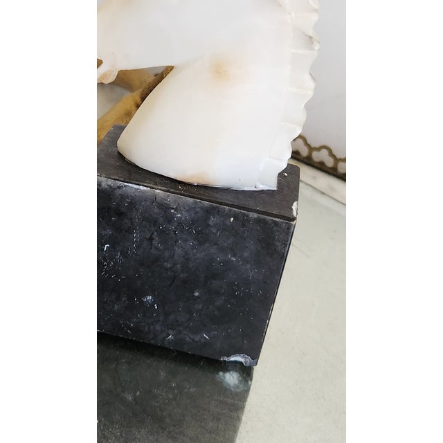Vintage Carved Marble Horse Head Bookends, Pair For Sale - Image 12 of 18