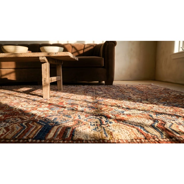 1800s Red Antique Central Asian Khotan East Turkestan Hallway Runner Rug For Sale - Image 13 of 13