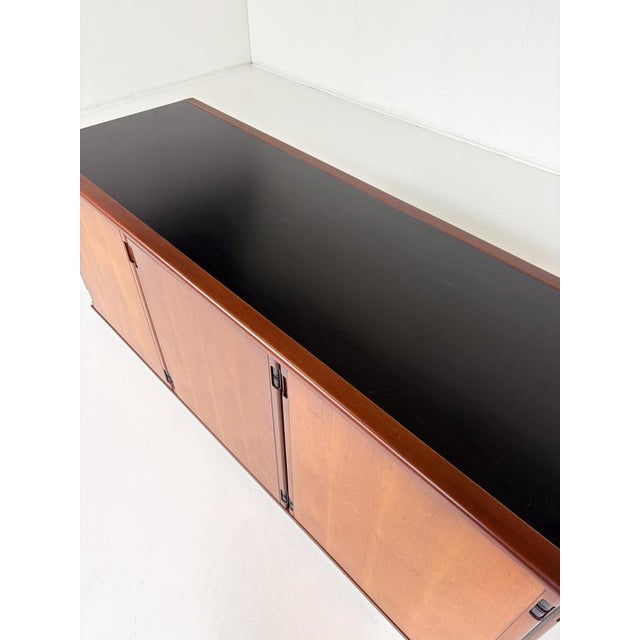 1970s Mid-Century Wood Sideboard attributed to Gianfranco Frattini, Italy, 1970s For Sale - Image 5 of 18