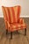 Custom Quality Pair Of Mahogany Fanback Wing Chairs For Sale In Philadelphia - Image 6 of 18