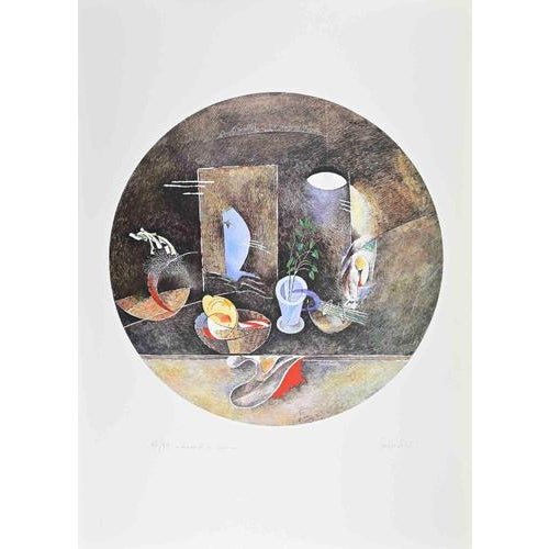 Lithograph hand colored. Hand signed and numbered in pencil. Edition of 99. Excellent condiion. This piece is attributed...