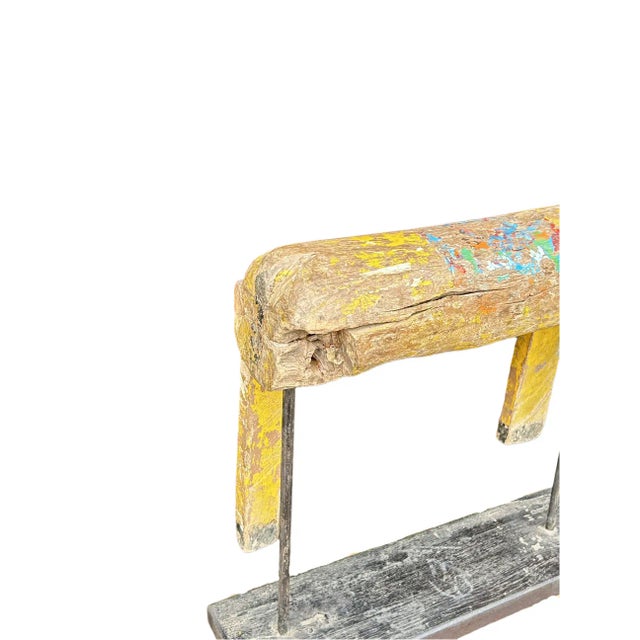 Brown Large Handmade Antique Wooden Horse Sculpture, 1800s For Sale - Image 8 of 12