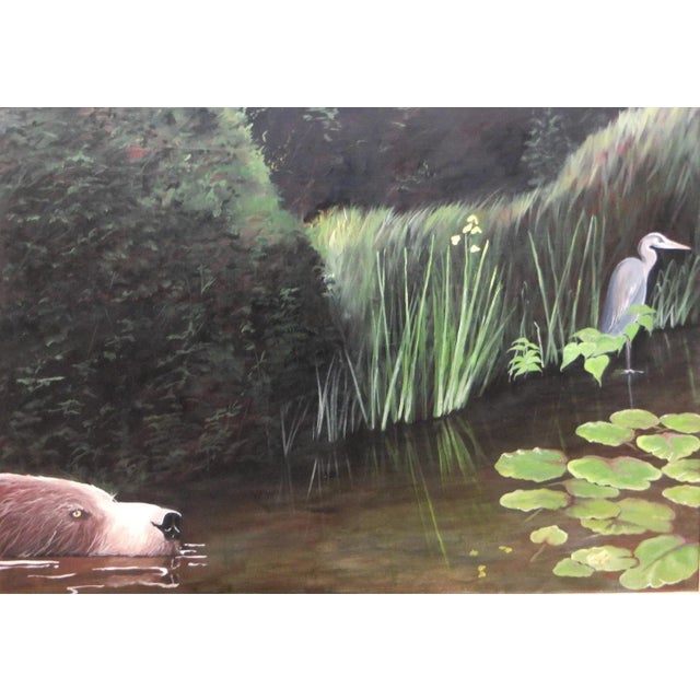 Jean Marc Teillon, L'Ours, 2013, Oil on Canvas, in Flawless conditions. This piece is attributed to the mentioned...