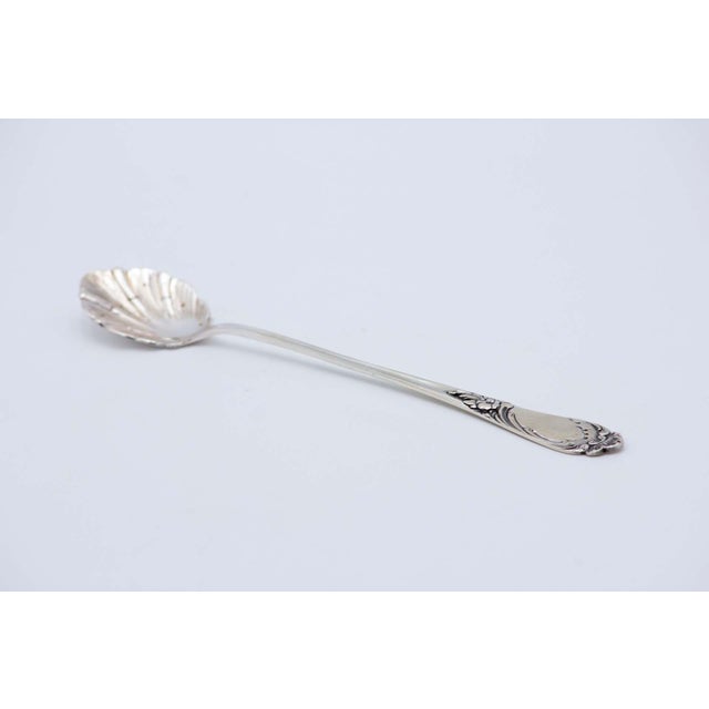 Silver Soda Spoon with Reliefs For Sale - Image 4 of 4
