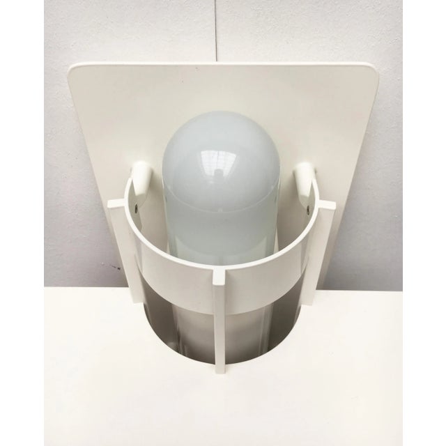 White Vintage Danish Model Saturn Maxi Outdoor Sconce by Joachim Lepper for Louis Poulsen For Sale - Image 8 of 18