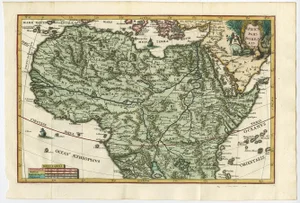 Antique Map of the Northern Part of Africa, 1702