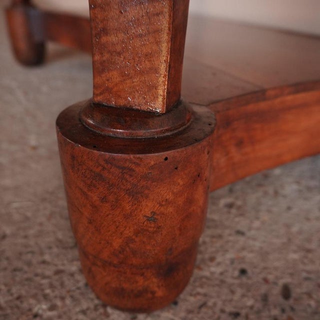 Marble and Walnut Console Table For Sale - Image 12 of 18