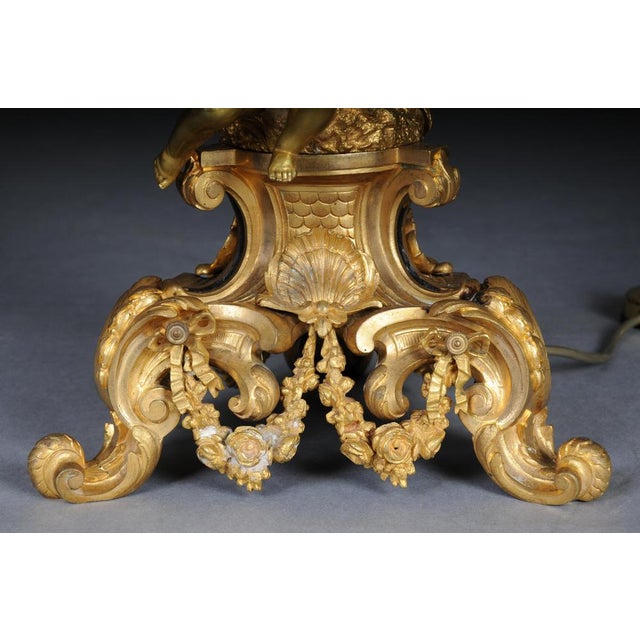 Louis XV Napoleon III Salon Floor Lamp, Paris, France, 1880s For Sale - Image 16 of 18