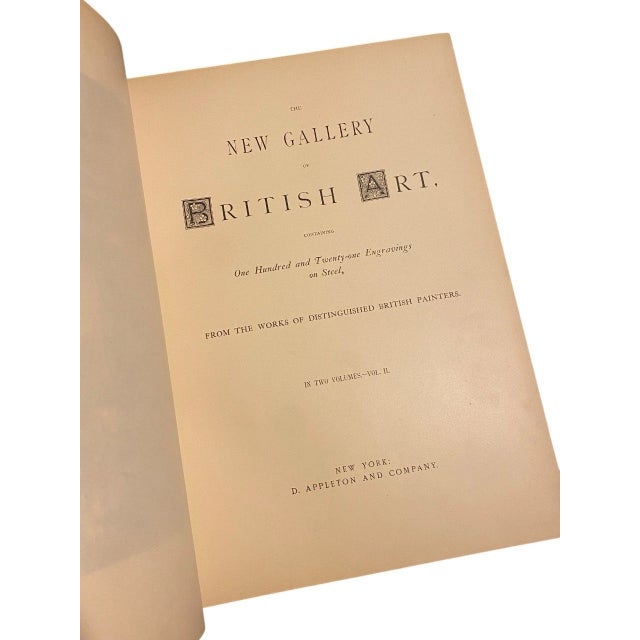 Rare - New Gallery British Art Vol 1 & 2 (1880) - Leather + Steel Engraving For Sale - Image 12 of 18