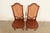 Karges Style French Regency Louis XVI Carved Solid Teak and Cane Back Side Chairs or Dining Chairs, Pair For Sale In South Bend - Image 6 of 15