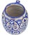 Mid 20th Century Mid 20th Century Blue Andalusian-Patterned Ceramic Vase W/ Handles For Sale - Image 5 of 9