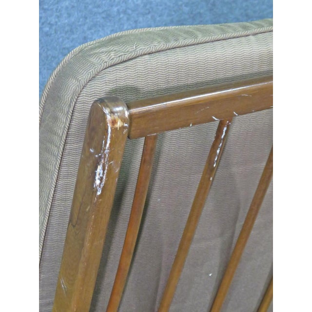 Wood Mid 20th Century Vintage Walnut Rocking Chair For Sale - Image 7 of 8