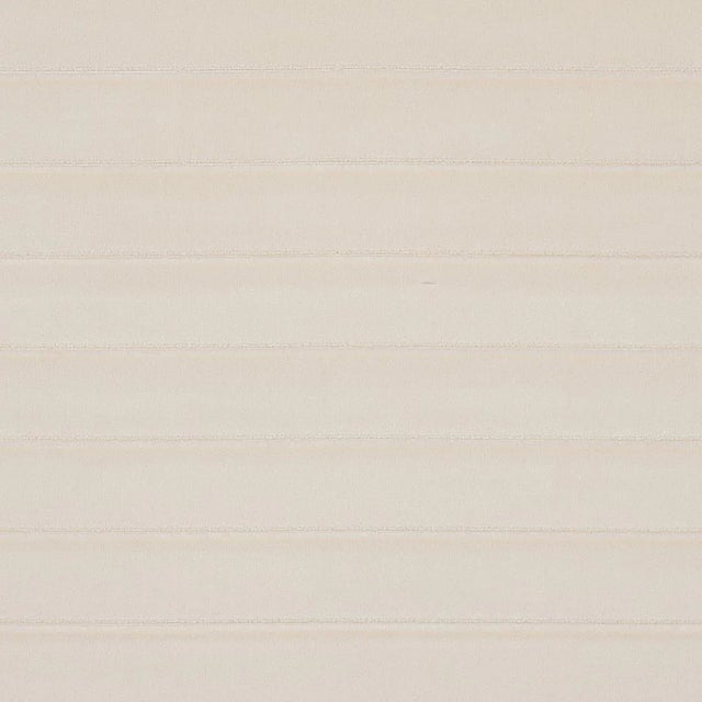 Sample - Schumacher Frederika Channeled Velvet Fabric in Ivory | Chairish