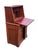 Walnut Victorian 2 Part Drop Front Desk For Sale - Image 11 of 12