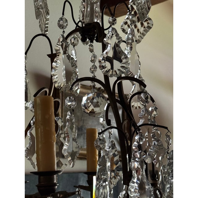 Antique Louis XV Style Crystal Chandelier For Sale - Image 9 of 13