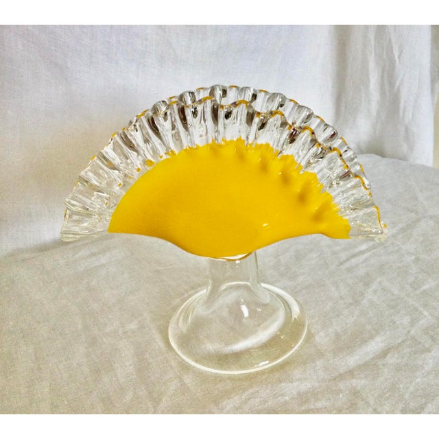 Vintage HandBlown Murano Style Art Glass Napkin Holder Chairish