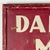 Vintage "Danger Men Working" Metal Red Painted Sign With Wood Frame For Sale In New York - Image 6 of 8